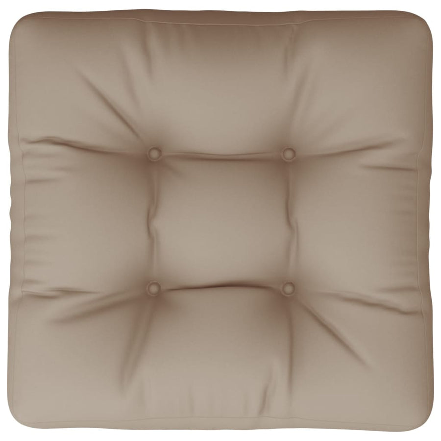 Palletkussen 50x50x12 cm stof taupe