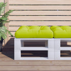 Pallet cushion 50x50x12 cm fabric bright green