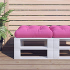 Palletkussen 50x50x12 cm stof roze