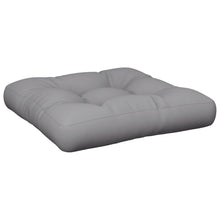 Palletkussen 60x60x12 cm stof grijs