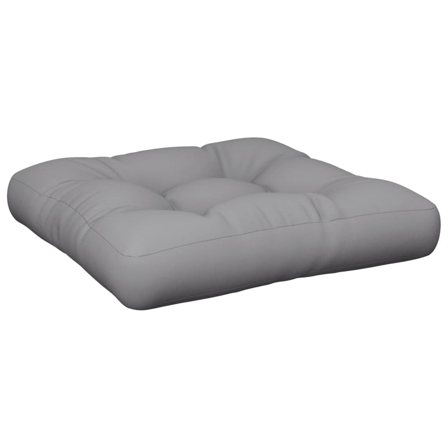 Palletkussen 60x60x12 cm stof grijs