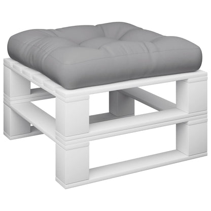Palletkussen 60x60x12 cm stof grijs