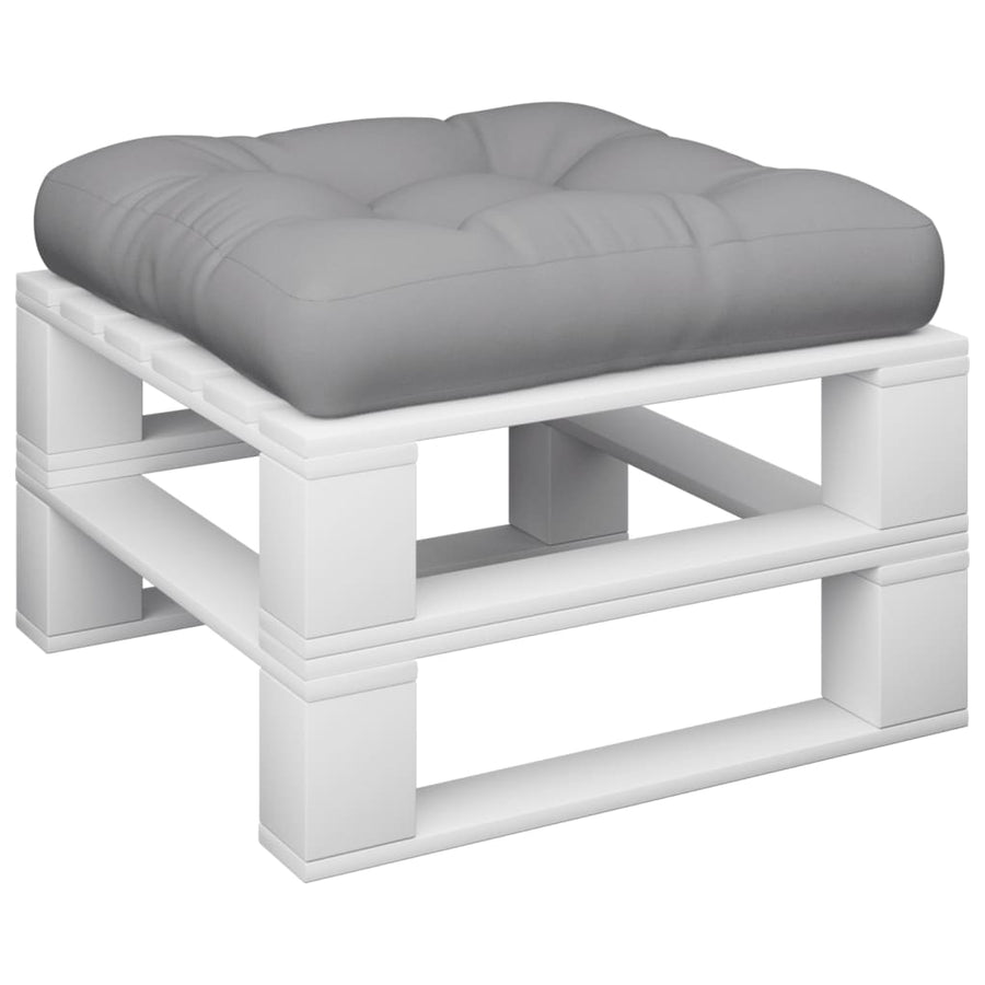 Palletkussen 60x60x12 cm stof grijs