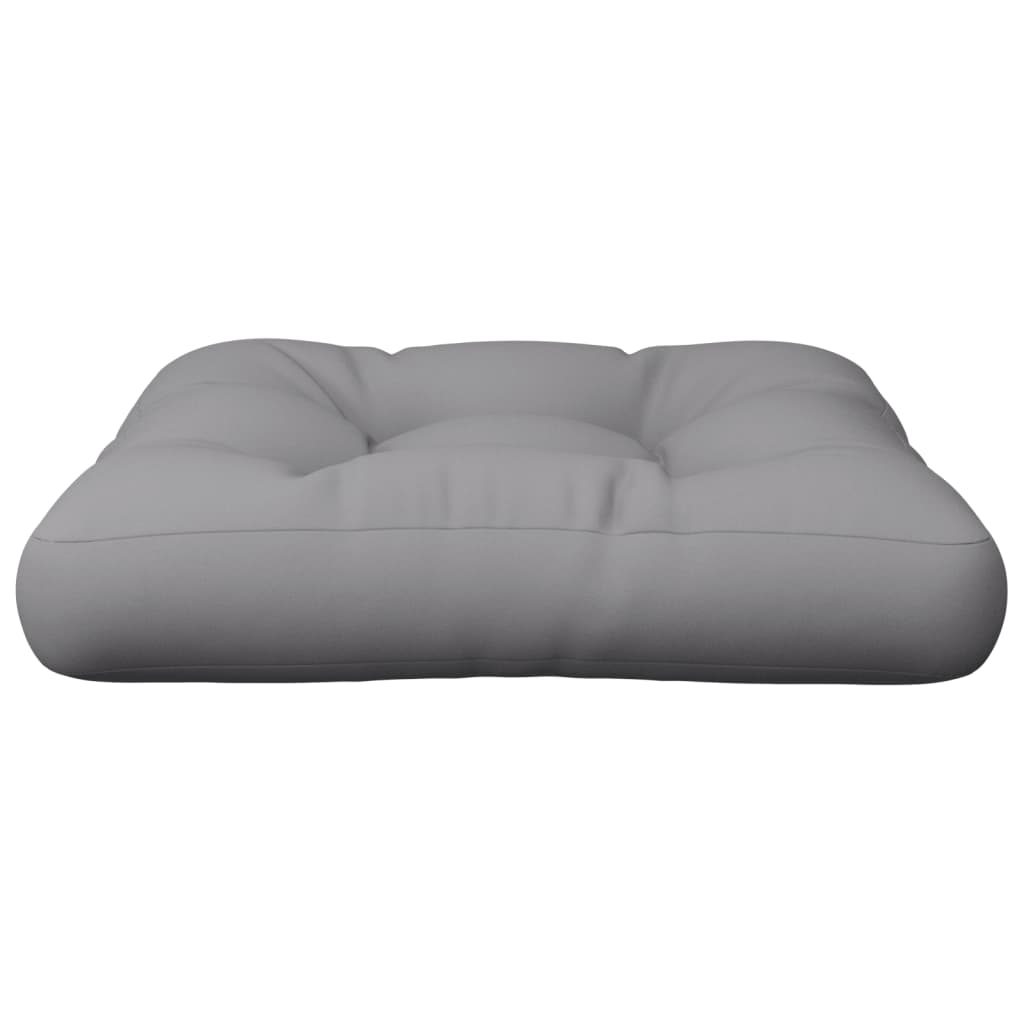 Palletkussen 60x60x12 cm stof grijs