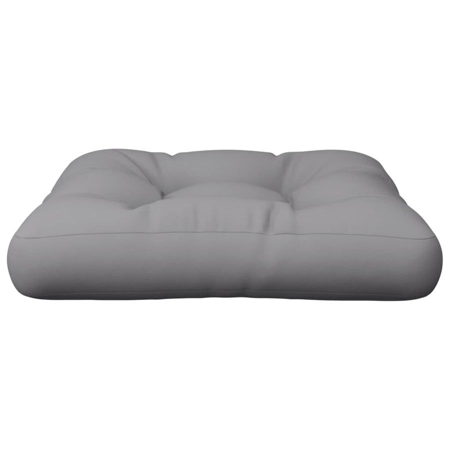 Palletkussen 60x60x12 cm stof grijs