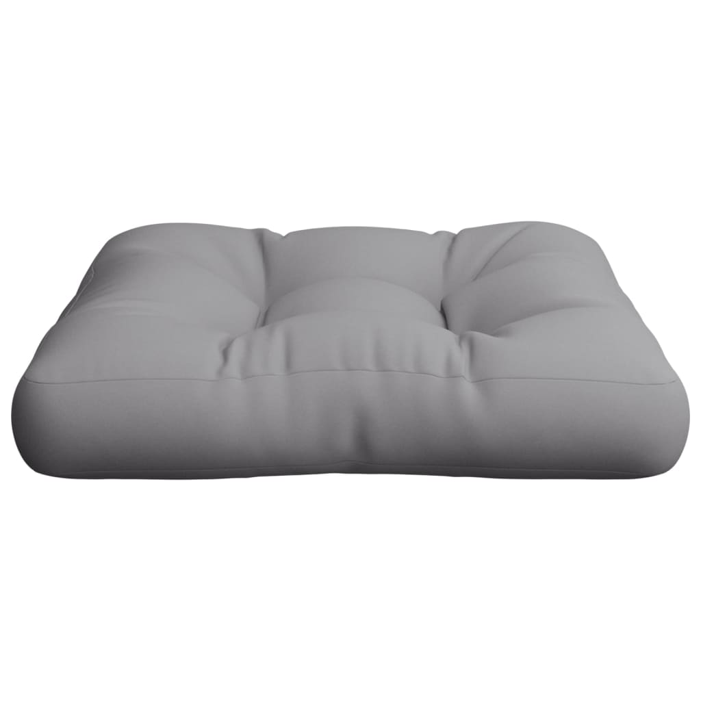 Palletkussen 60x60x12 cm stof grijs