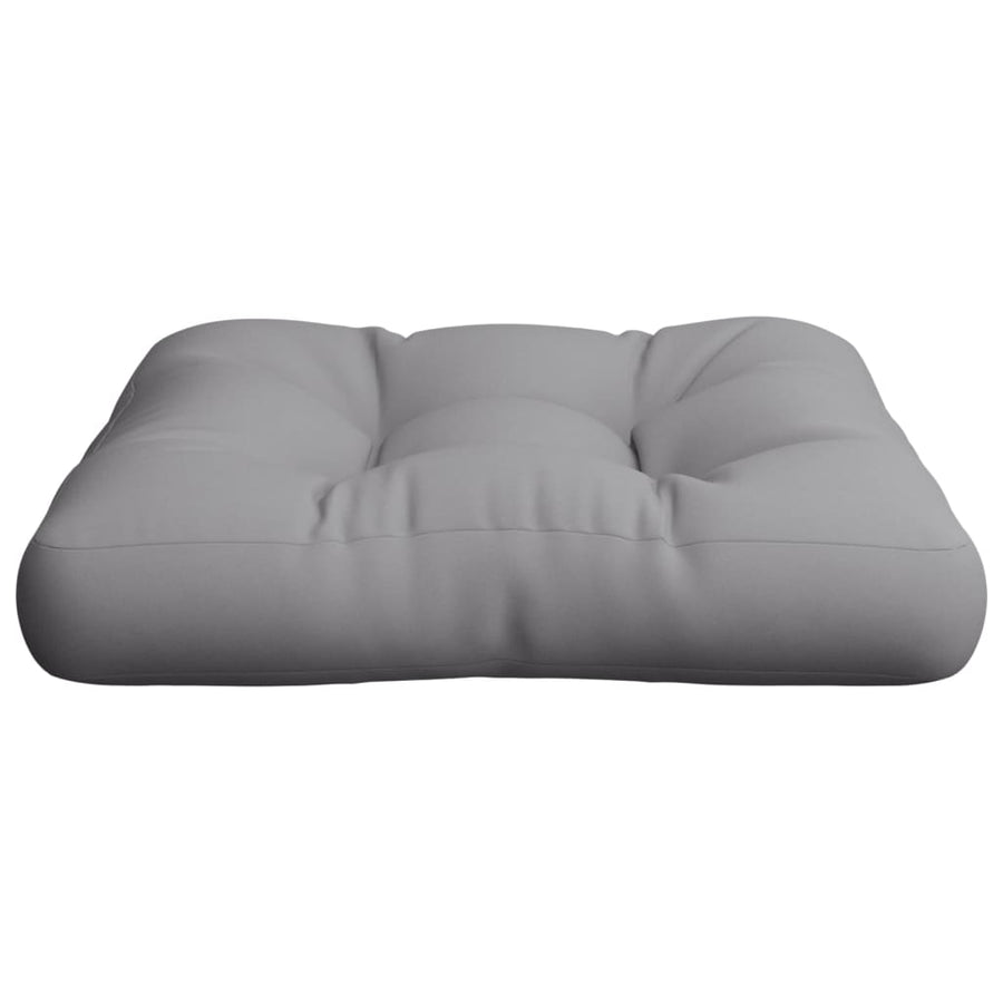 Palletkussen 60x60x12 cm stof grijs