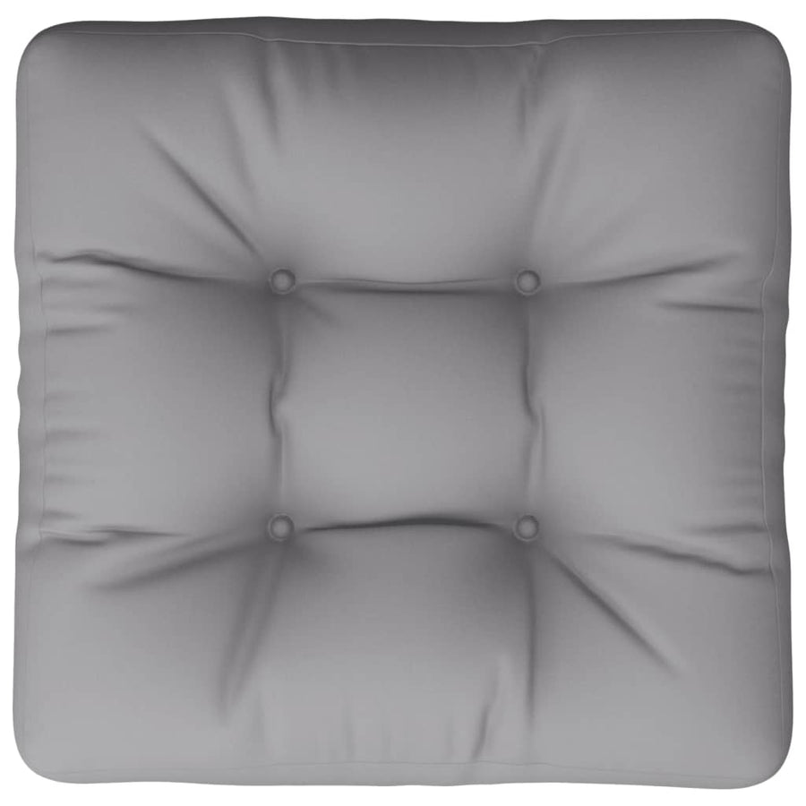 Palletkussen 60x60x12 cm stof grijs