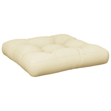 Palletkussen 60x60x12 cm stof crèmekleurig