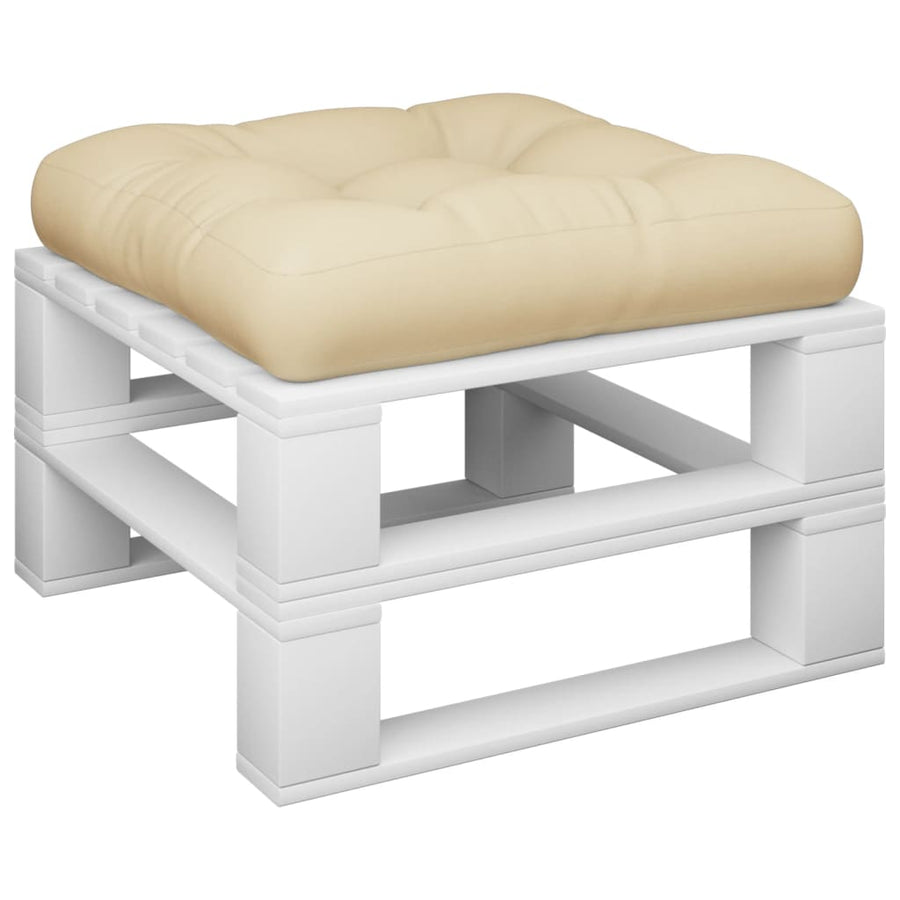 Palletkussen 60x60x12 cm stof beige