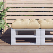 Palletkussen 60x60x12 cm beige polyester