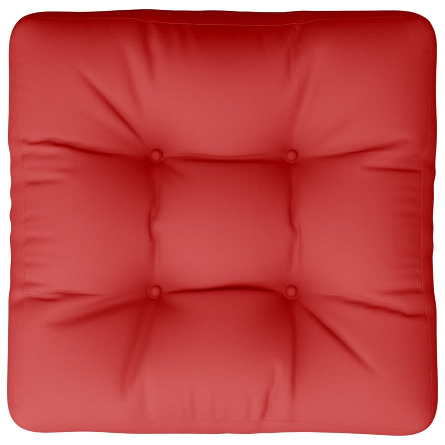 Palletkussen 60x60x12 cm stof rood