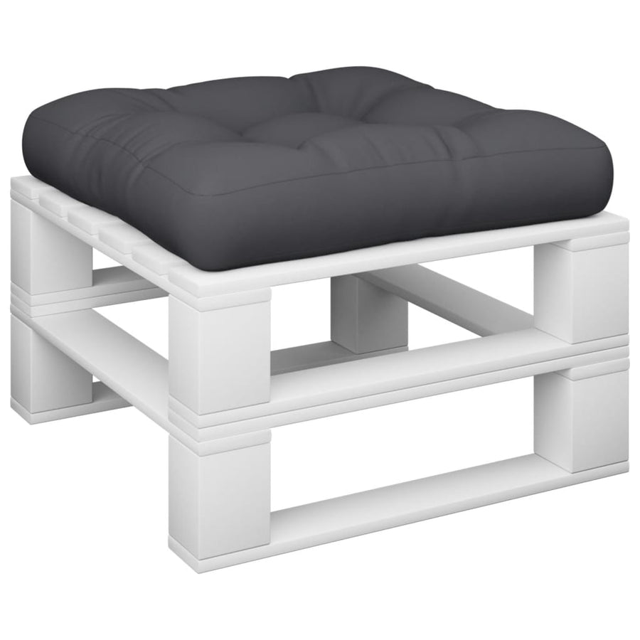 Palletkussen 60x60x12 cm stof zwart