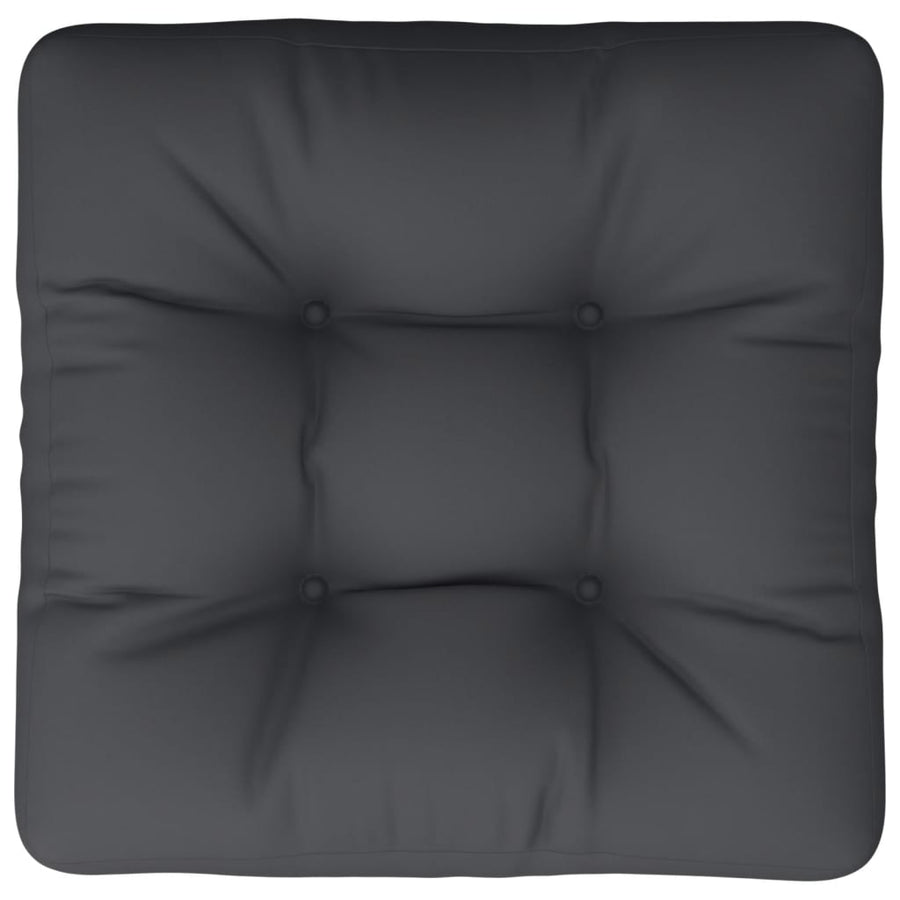 Palletkussen 60x60x12 cm stof zwart