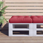 Palletkussen 60x60x12 cm wijnrood polyester