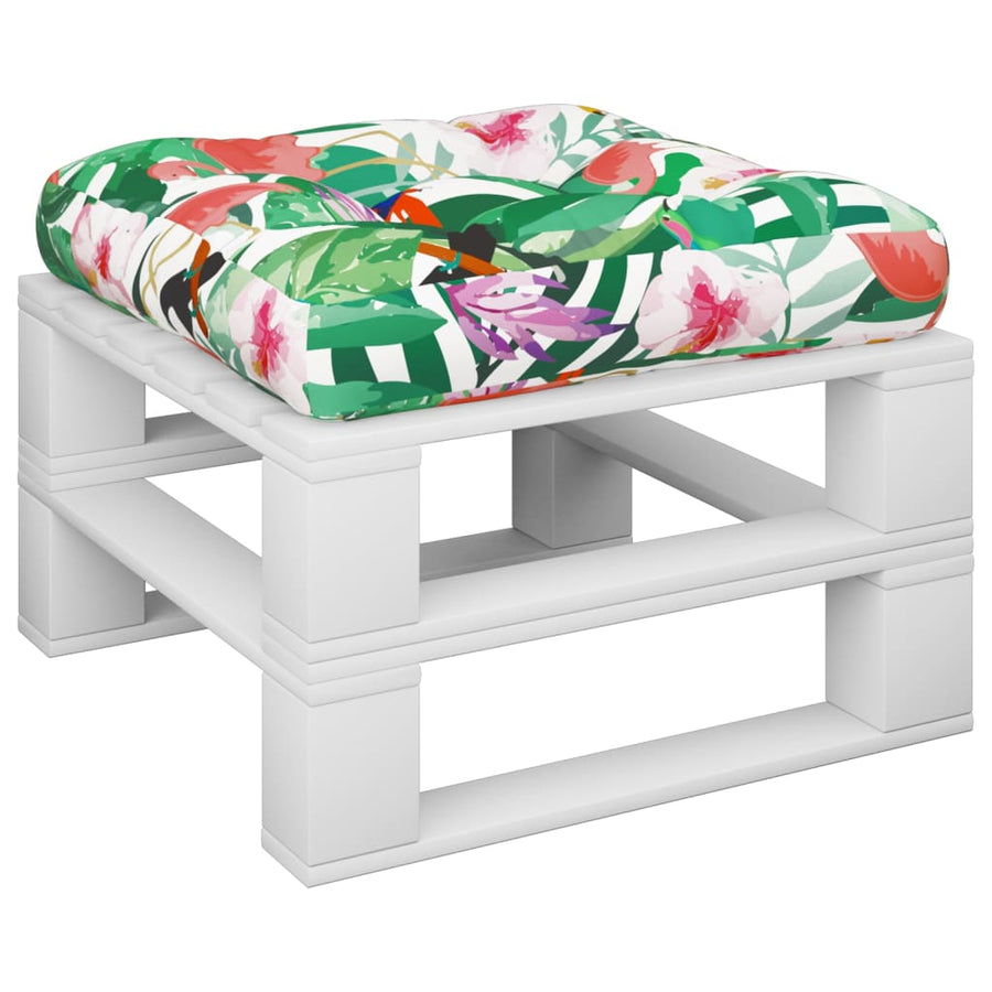 Palletkussen Stof Meerkleurig Groen En Roze 60 x 60 x 12 cm