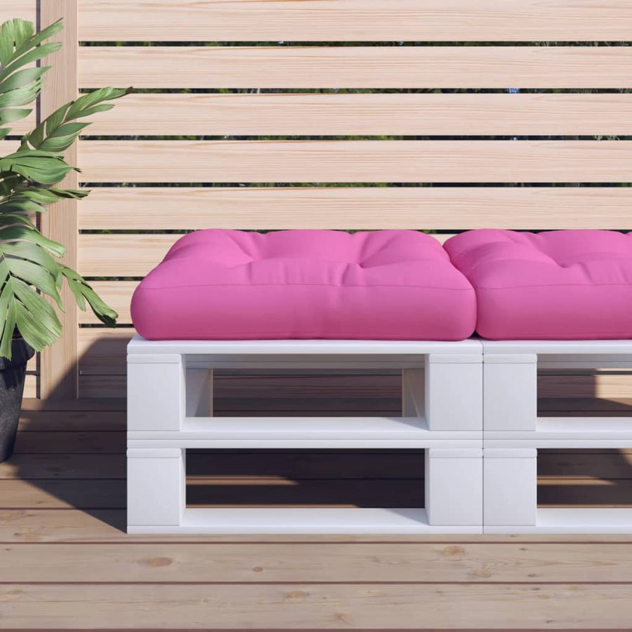 Palletkussen Stof Roze 60 x 60 x 12 cm