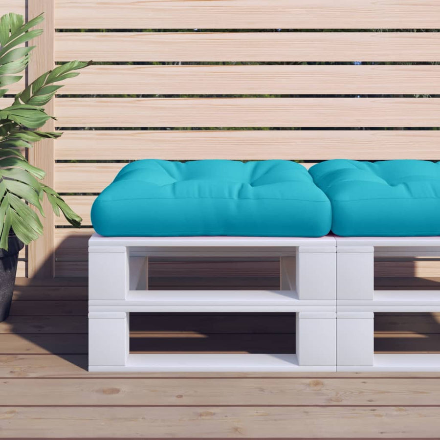 Palletkussen Stof Turquoise 60 x 60 x 12 cm