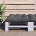 Pallet cushion 70x70x12 cm fabric anthracite