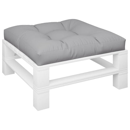 Palletkussen 70x70x12 cm stof grijs