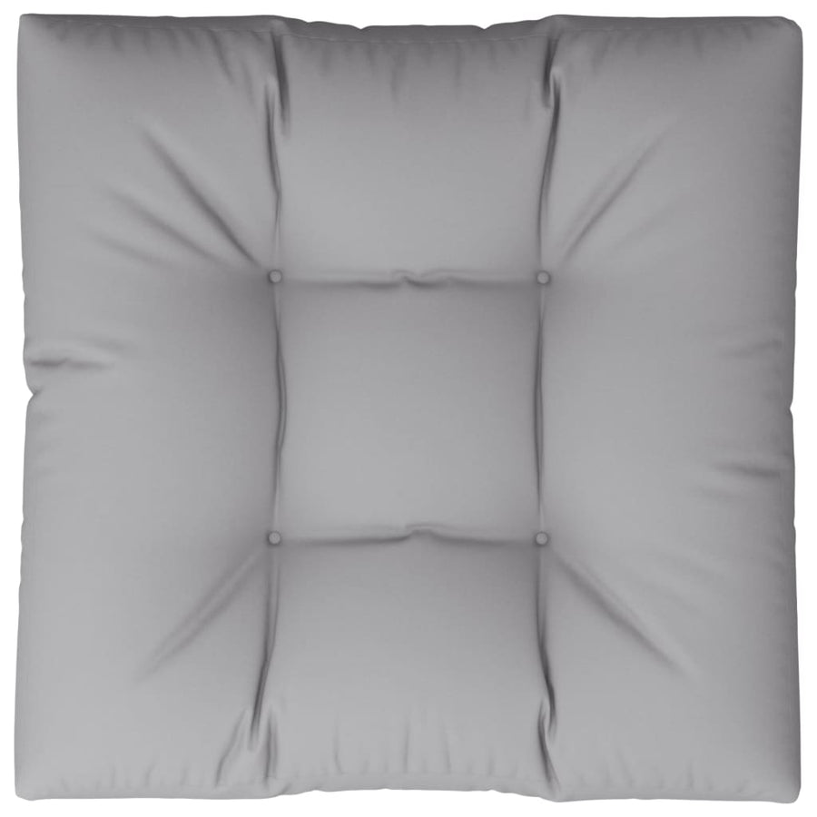 Palletkussen 70x70x12 cm stof grijs