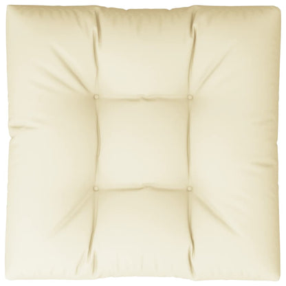 Palletkussen 70x70x12 cm stof crèmekleurig