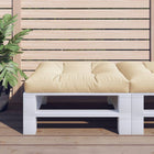 Palletkussen 70x70x12 cm beige polyester
