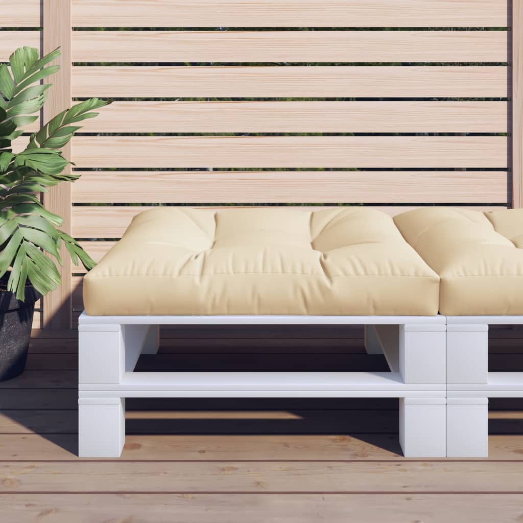 Palletkussen 70 x 70 x 12 cm Beige