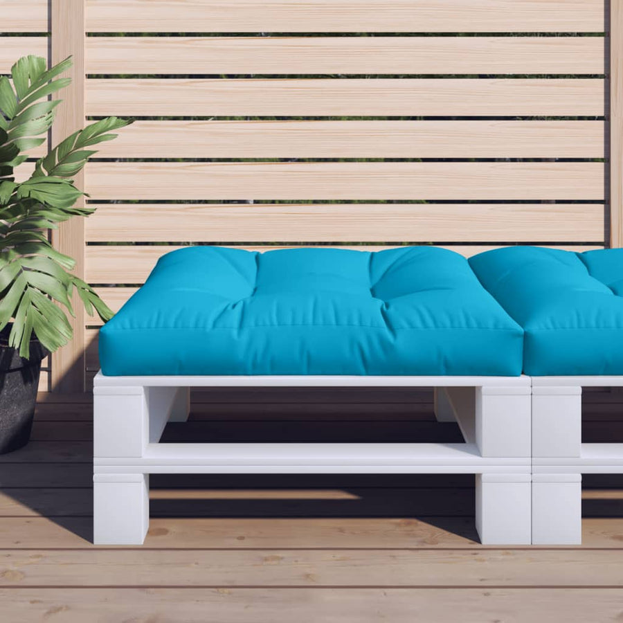 Palletkussen Stof Blauw 70 x 70 x 12 cm