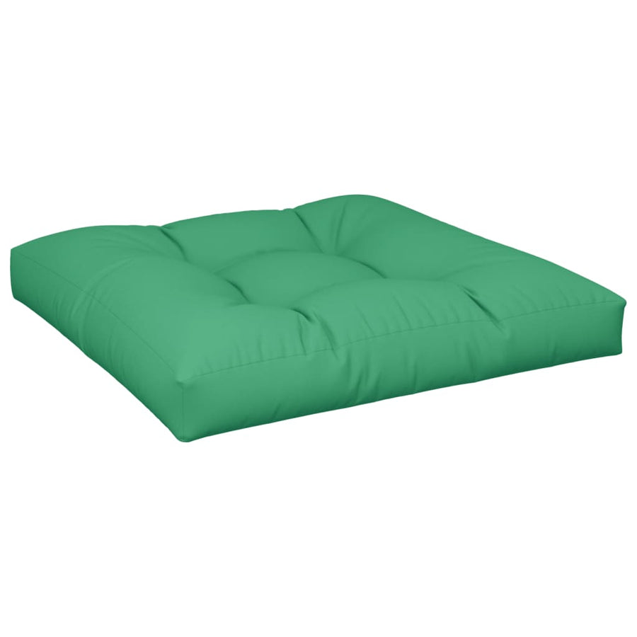 Palletkussen 70x70x12 cm stof groen