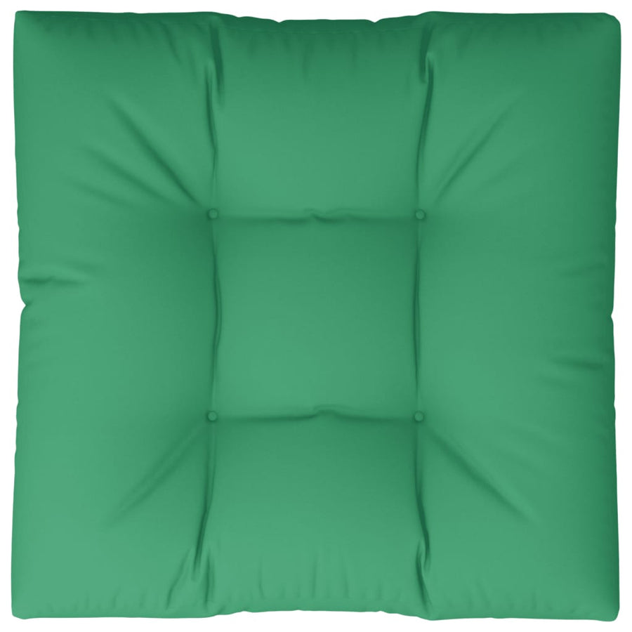 Palletkussen 70x70x12 cm stof groen