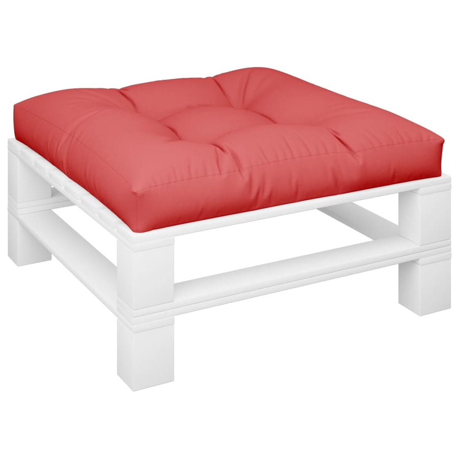 Palletkussen 70x70x12 cm stof rood