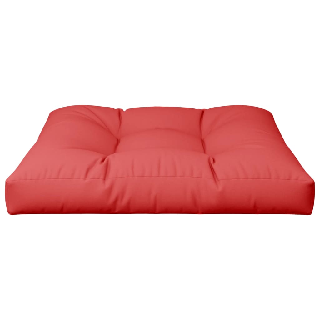 Palletkussen 70x70x12 cm stof rood
