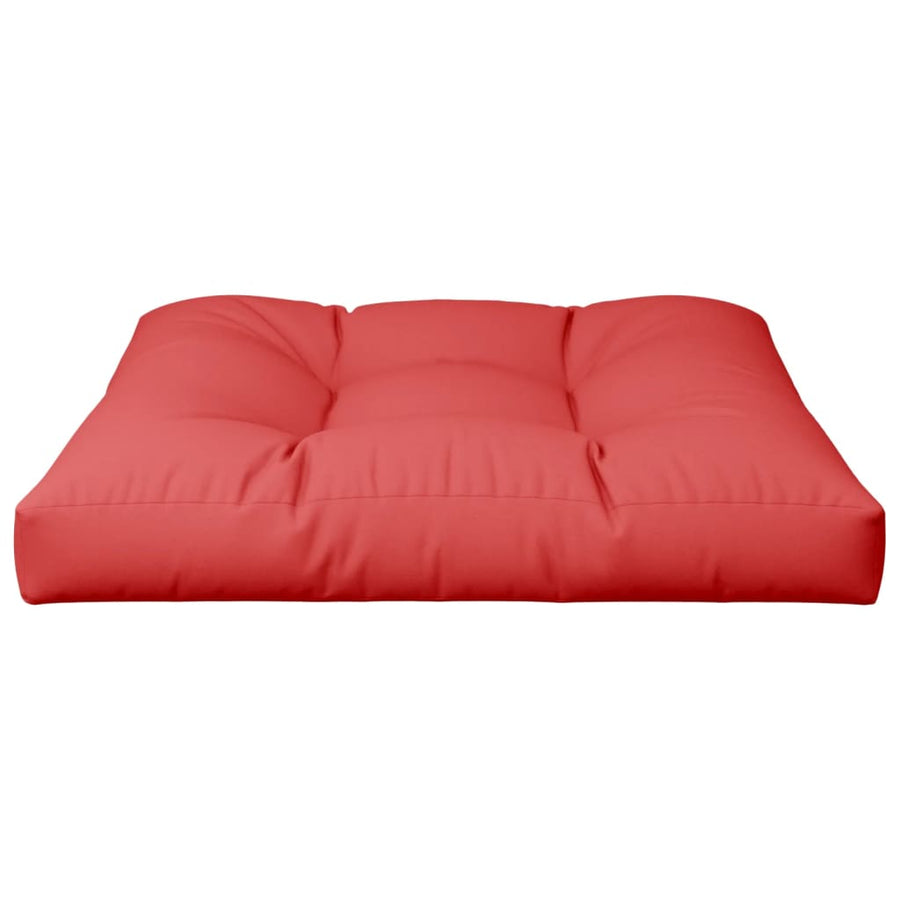 Palletkussen 70x70x12 cm stof rood