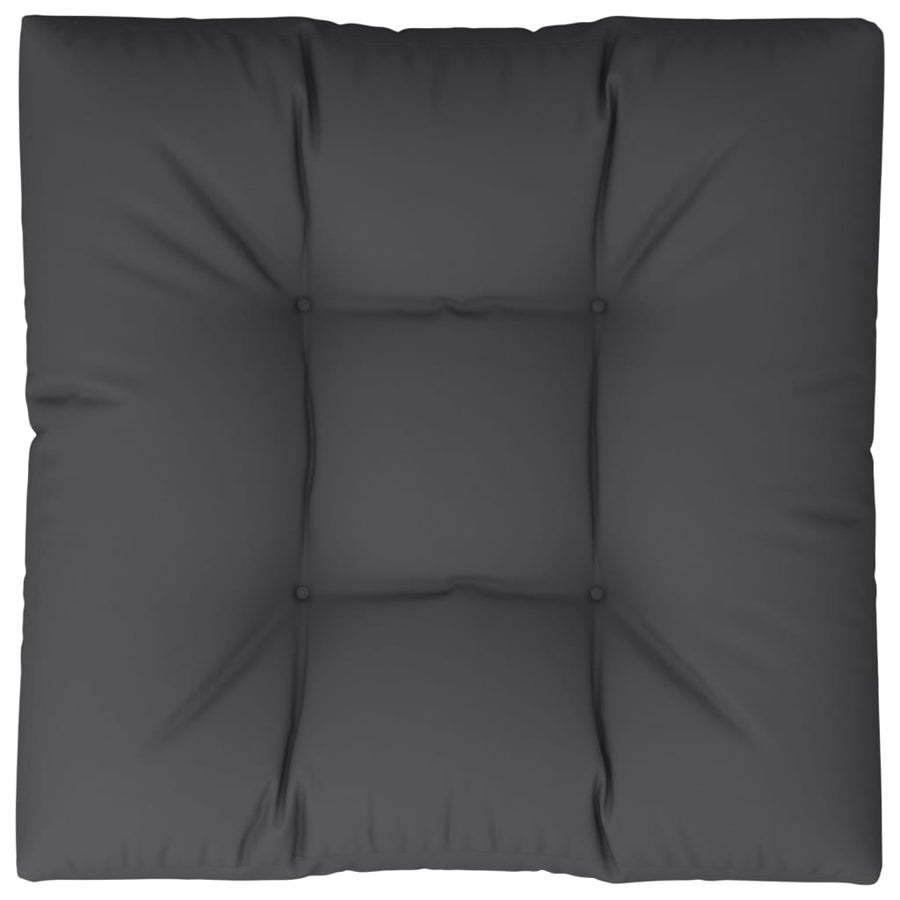 Palletkussen 70x70x12 cm stof zwart