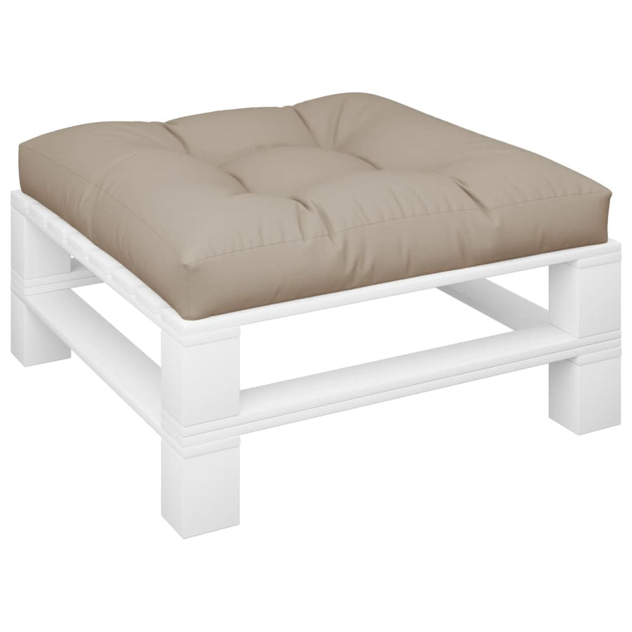 Palletkussen 70x70x12 cm stof taupe
