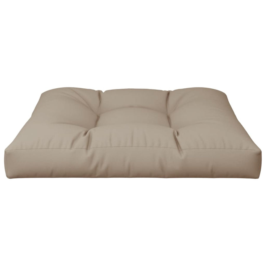 Palletkussen 70x70x12 cm stof taupe