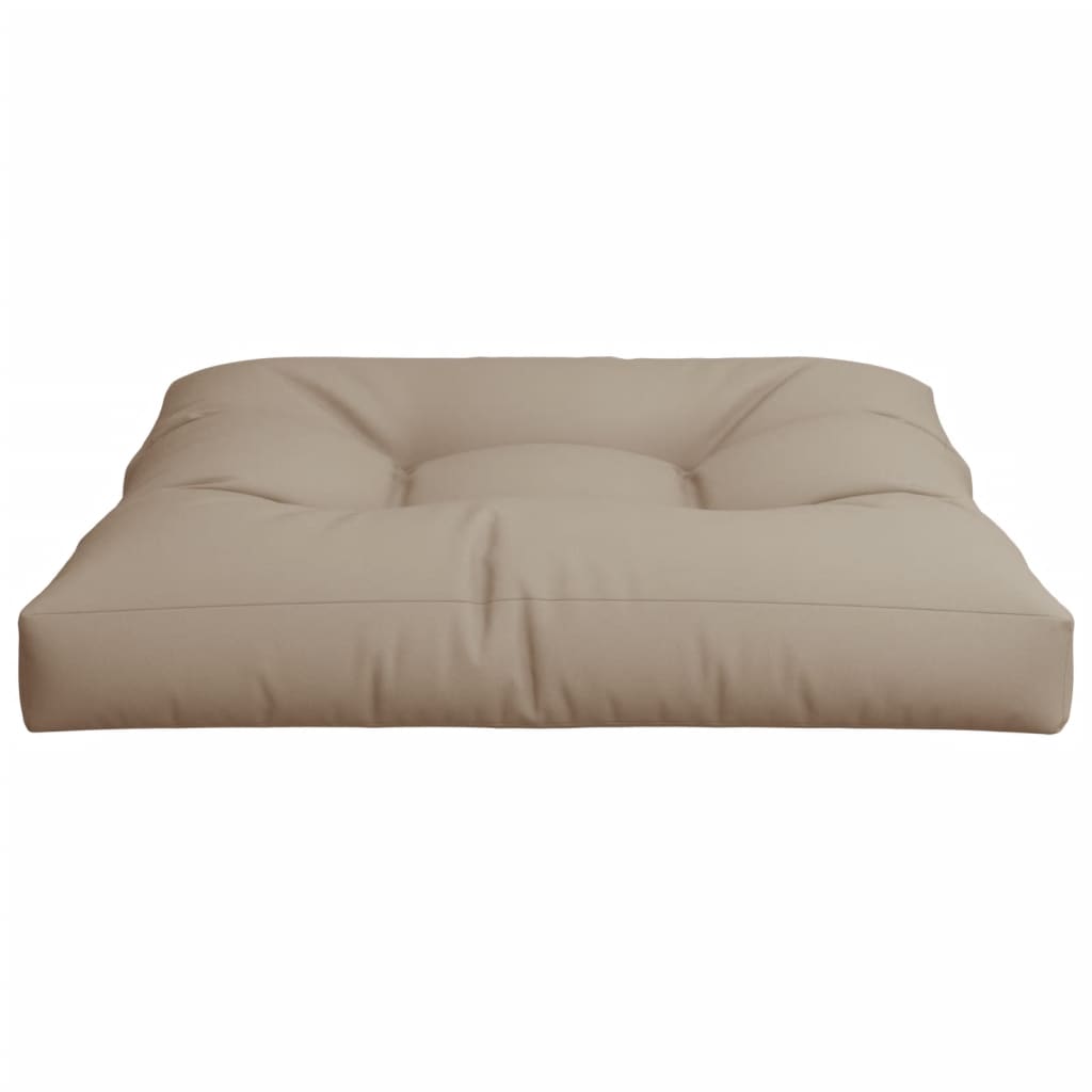 Palletkussen 70x70x12 cm stof taupe