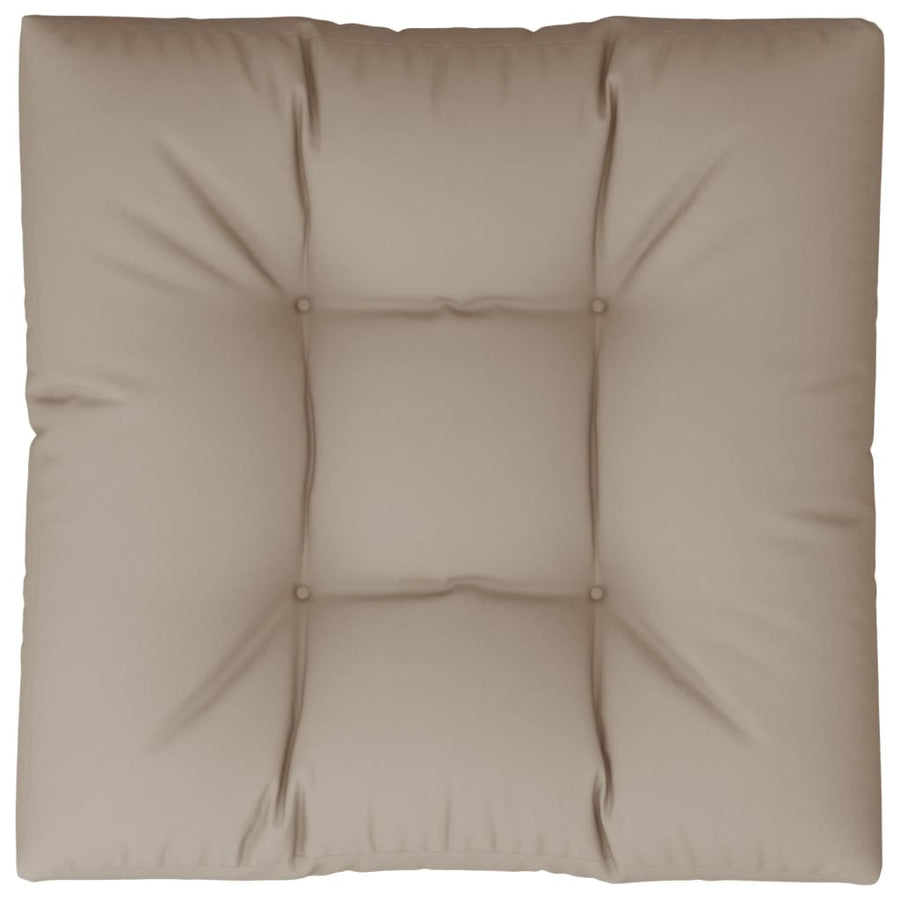 Palletkussen 70x70x12 cm stof taupe