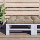 Palletkussen 70x70x12 cm taupe polyester