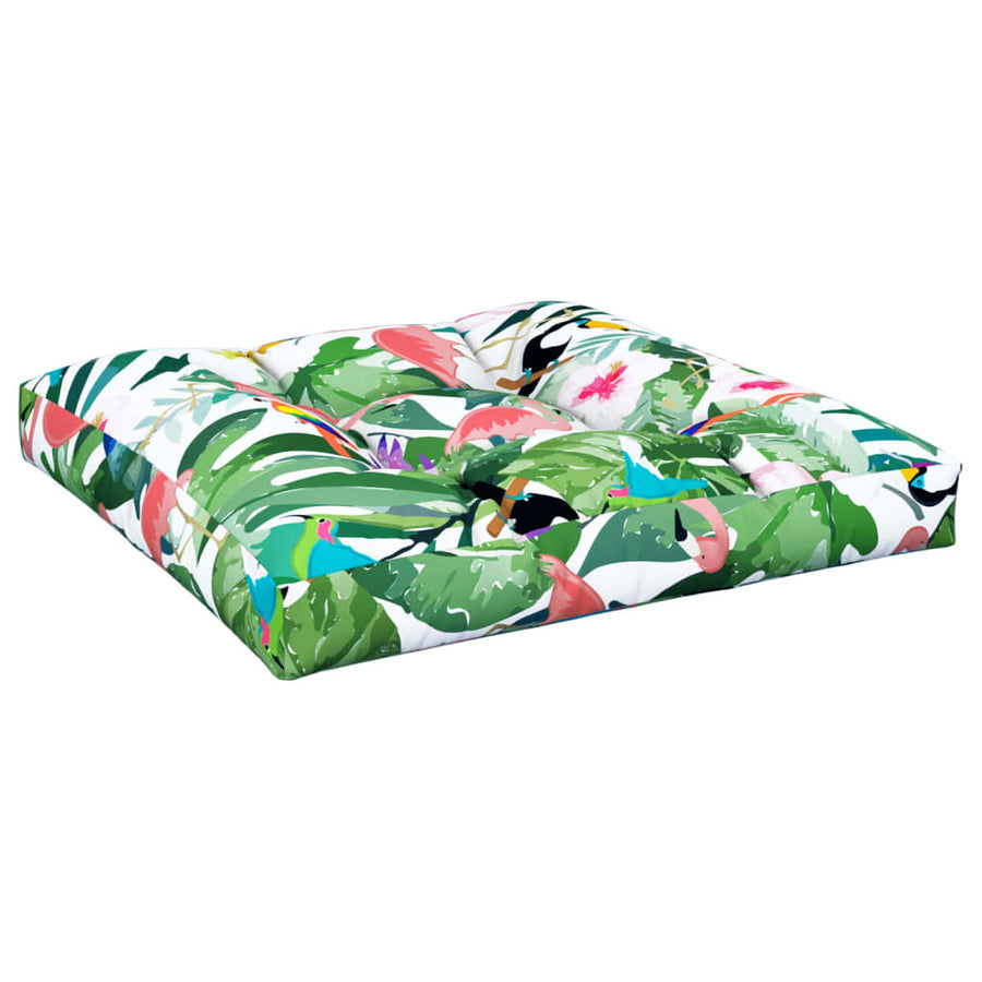 Palletkussen Stof Meerkleurig Groen En Roze 70 x 70 x 12 cm