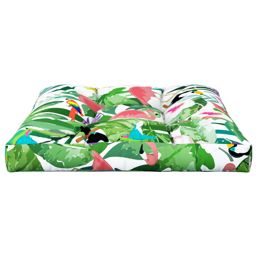Palletkussen Stof Meerkleurig Groen En Roze 70 x 70 x 12 cm