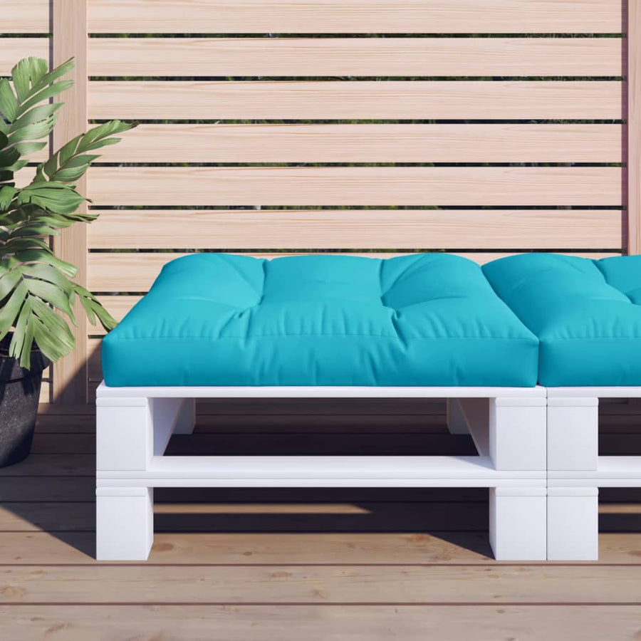 Palletkussen Stof Turquoise 70 x 70 x 12 cm