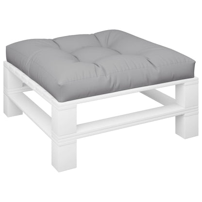 Palletkussen 80x80x12 cm stof grijs