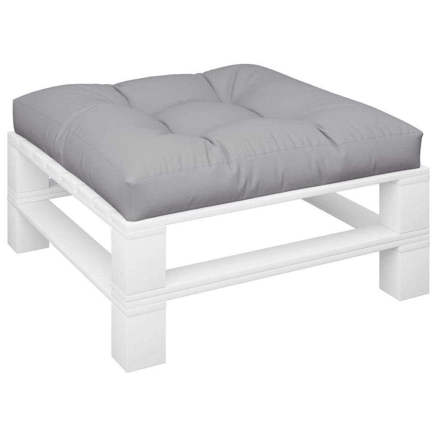 Palletkussen 80x80x12 cm stof grijs