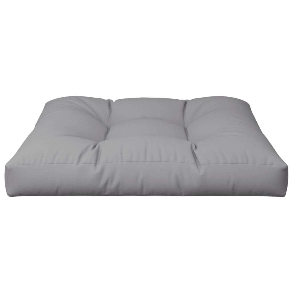 Palletkussen 80x80x12 cm stof grijs