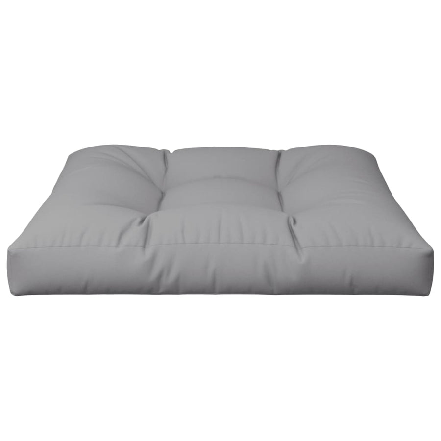 Palletkussen 80x80x12 cm stof grijs