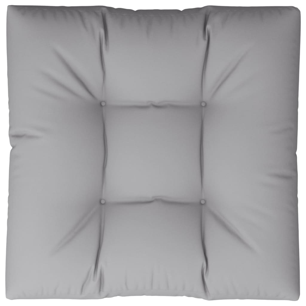 Palletkussen 80x80x12 cm stof grijs