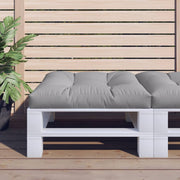 Pallet cushion 80x80x12 cm fabric grey