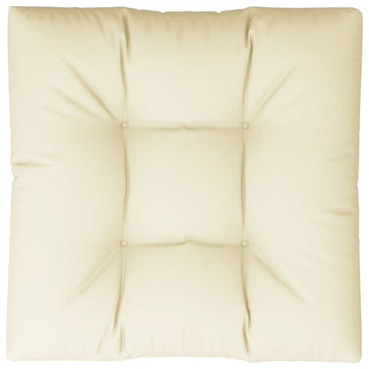 Palletkussen Stof Kleurig 80 x 80 x 12 cm Crème